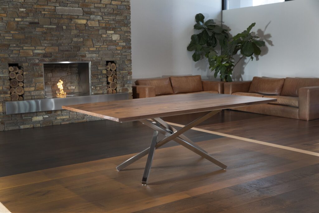 Timber Table in Lifewood Showroom